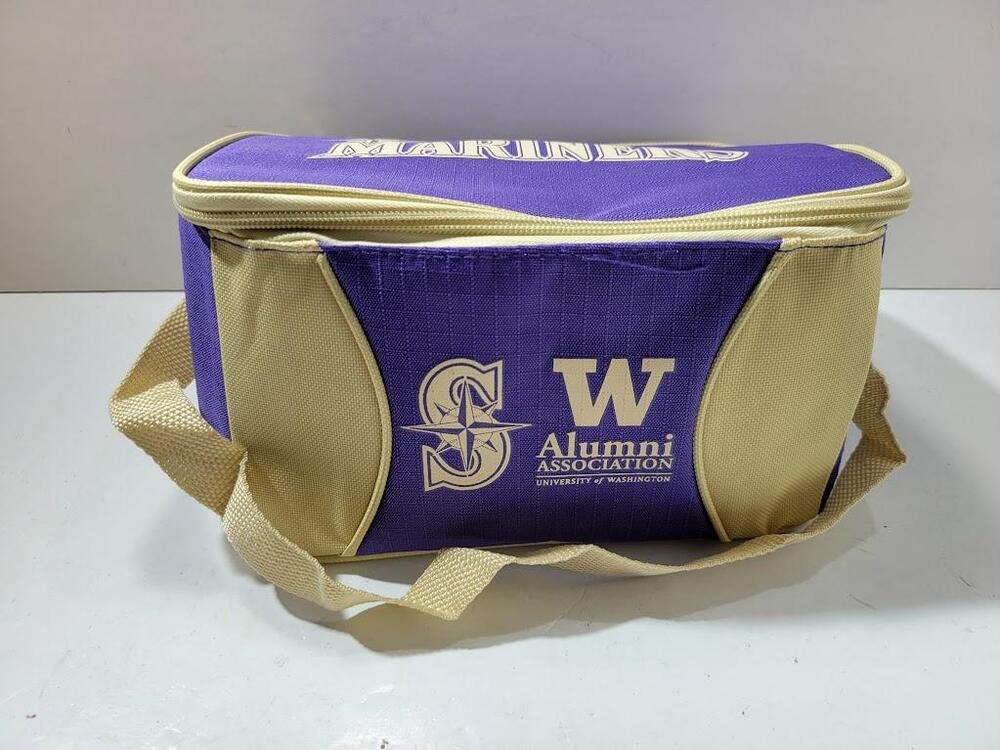 Seattle Mariners Cooler Purple Cream Alumni UW MLB Baseball Promo